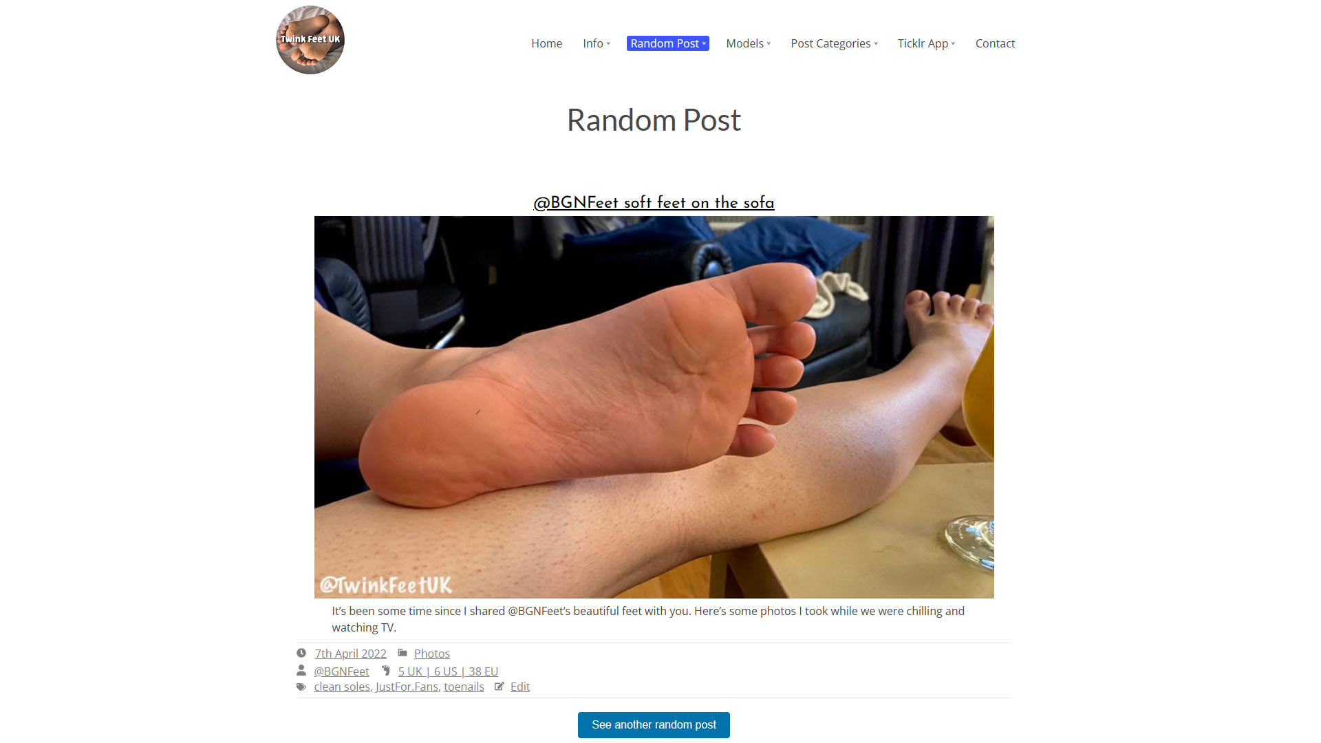 Random Post page added